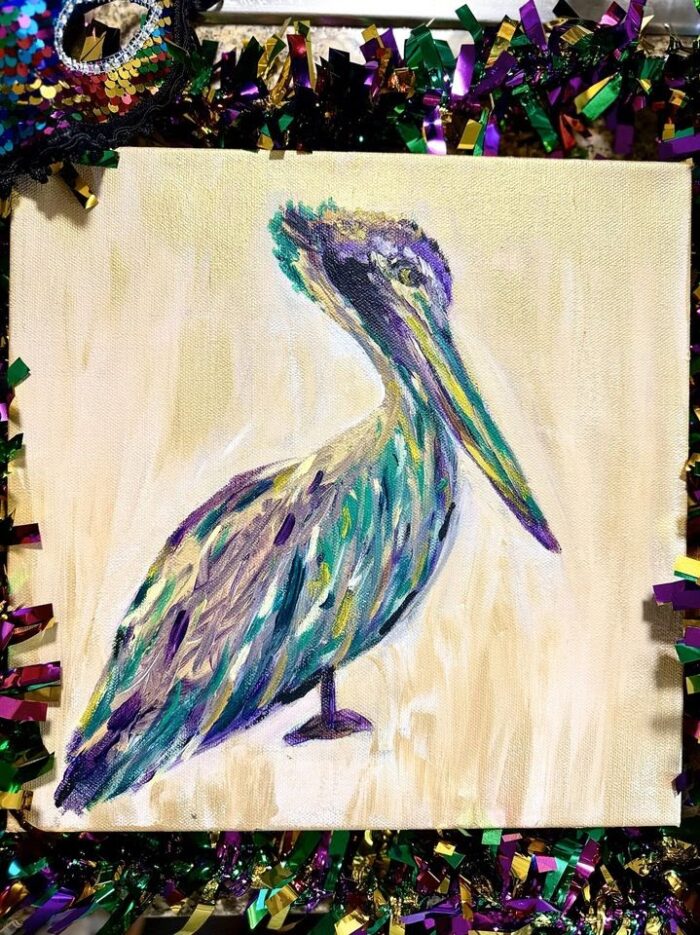 Mardi Gras Pelican